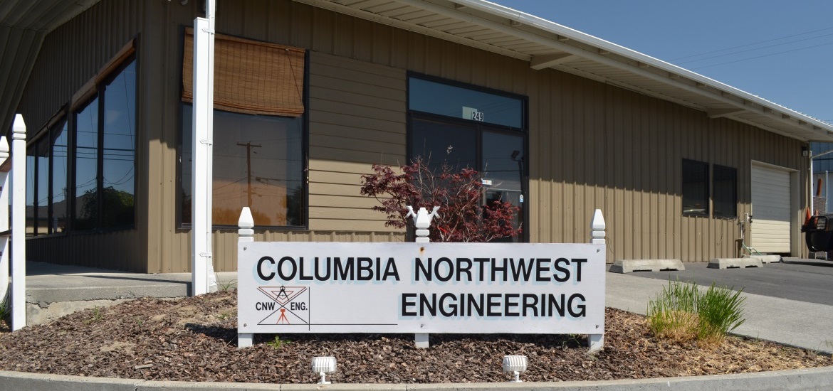 Columbia Northwest Engineering Building and sign in Moses Lake, Grant County, Central Washington